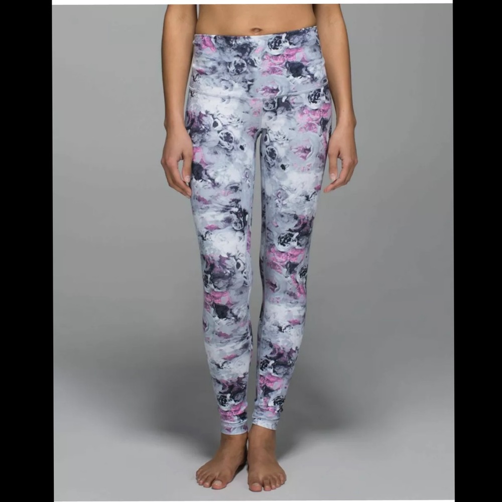 RARE Lululemon Wunder Under Pant *Roll Down Moody Mirage Size 8